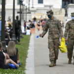 Protesta pacifica davanti a Capitol Hill