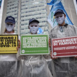 Flash mob infermieri davanti Pirellone