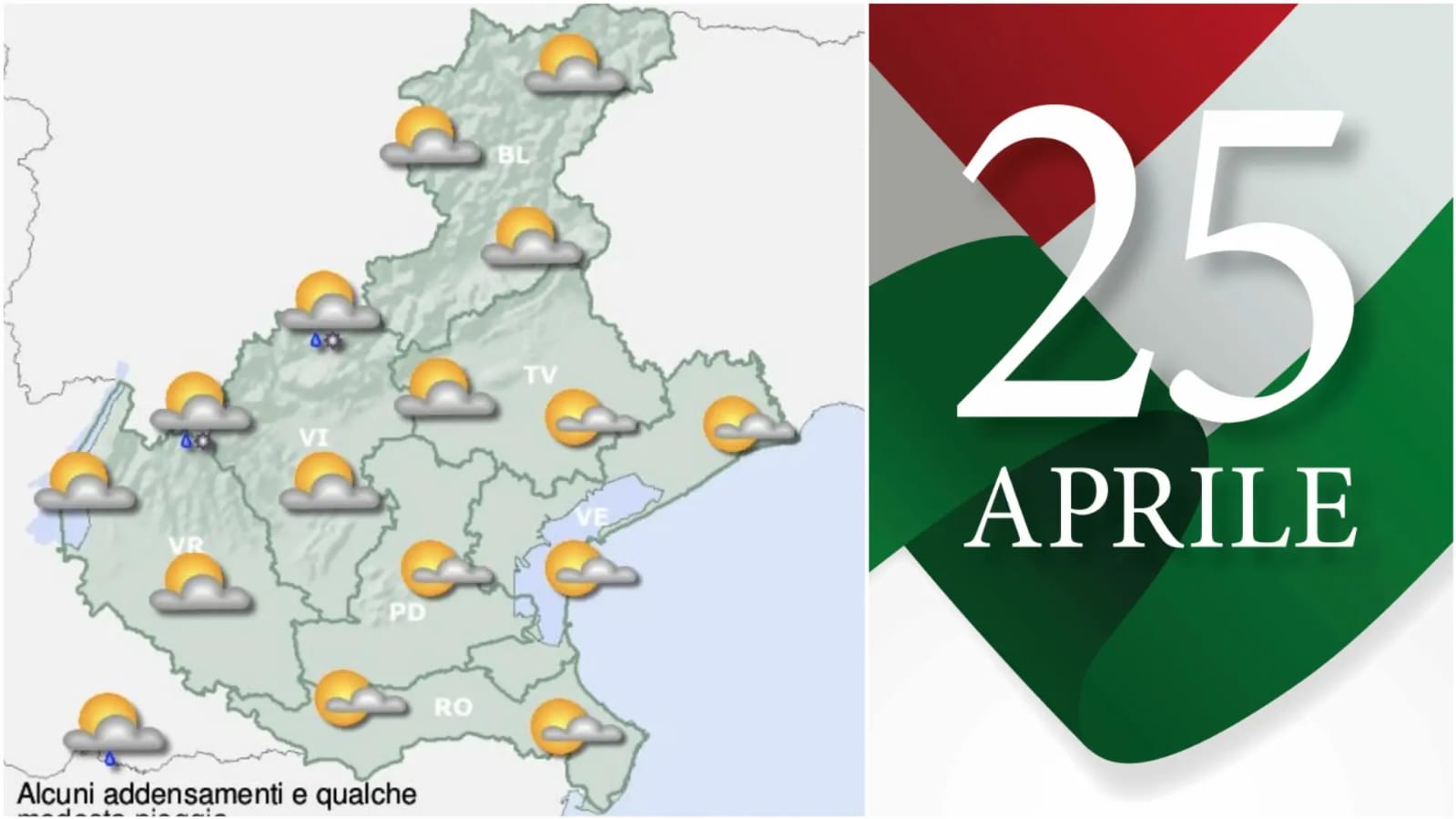 METEO VENETO 25 APRILE 2024