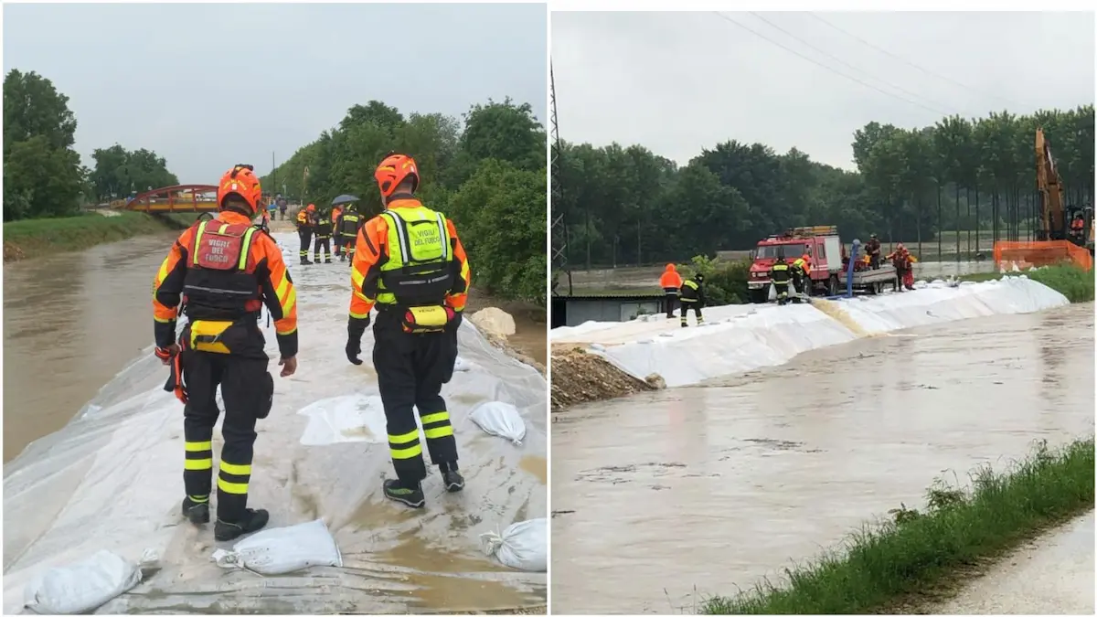 Maltempo, a Camposampiero il Muson dei Sassi torna a far paura: l'acqua trafila dall'argine