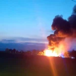Imponente incendio a Gaiarine, il Comune: «tenere le finestre chiuse»