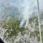 Incendio boschivo in Val Fogarè