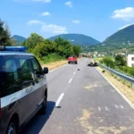 scontro frontale con un'auto