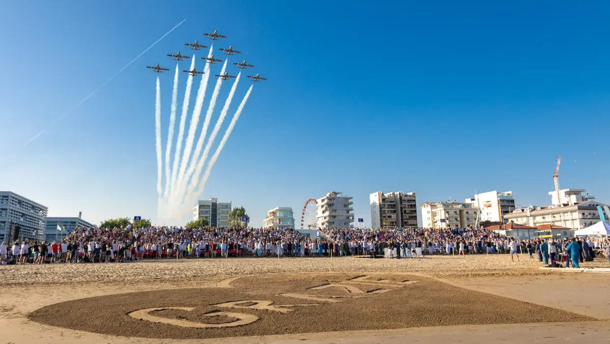 Le Frecce Tricolori tornano a casa dopo il tour negli Usa