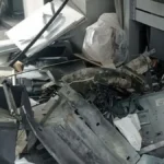 Cassa automatica di una struttura sanitaria fatta saltare con l'esplosivo