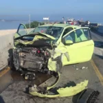 Scontro tra tre auto sul Ponte Translagunare