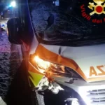 Pedone investito da un'ambulanza