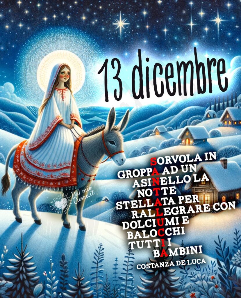 Buongiorno Santa Lucia le immagini più belle per augurare una giornata indimenticabile