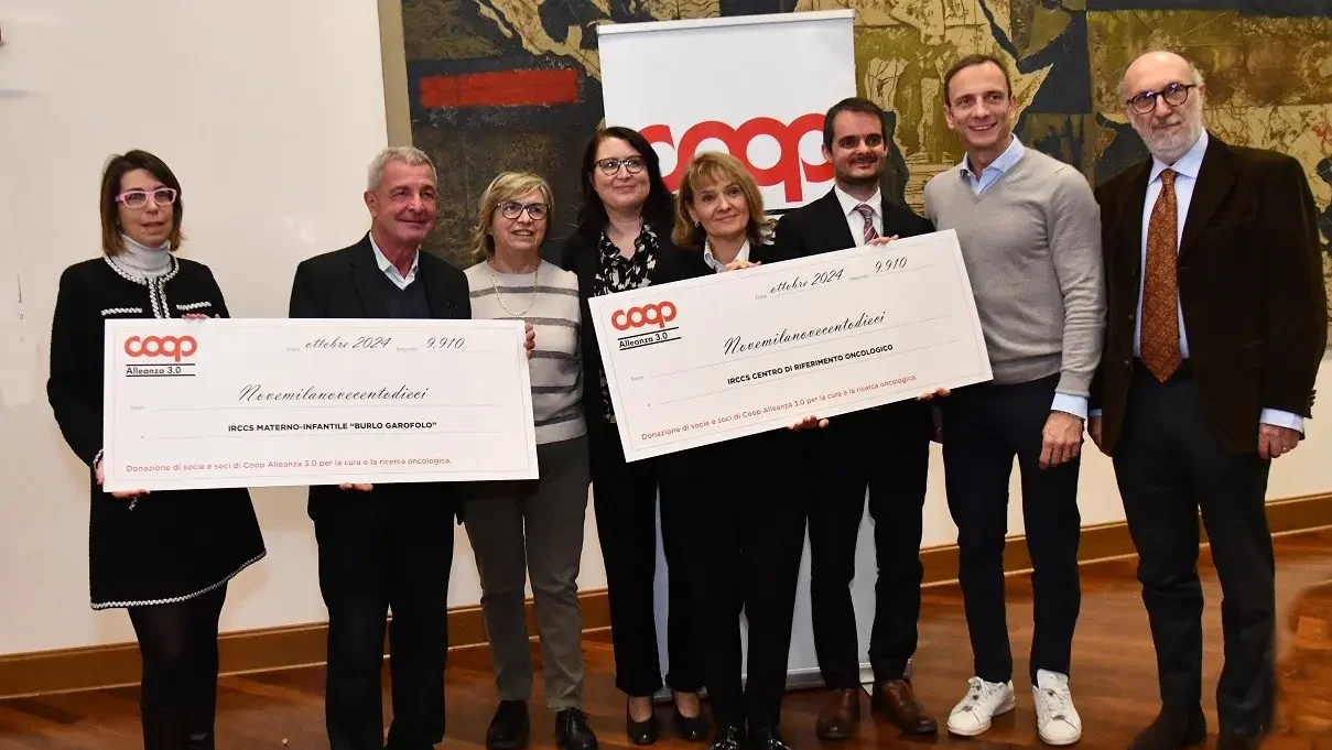 Coop Alleanza 3.0 dona 138mila euro alla ricerca oncologica in Friuli Venezia Giulia