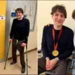 Antonio Fantin, campione paraolimpico, visita i bambini ricoverati all'Ospedale di Udine