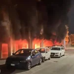 CERVIGNANO DEL FRIULI (UD) INCENDIO AUTOVETTURE EVACUATI 24 APPARTAMENTI