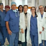 la foto della dottoressa Soldà e della sua equipe.