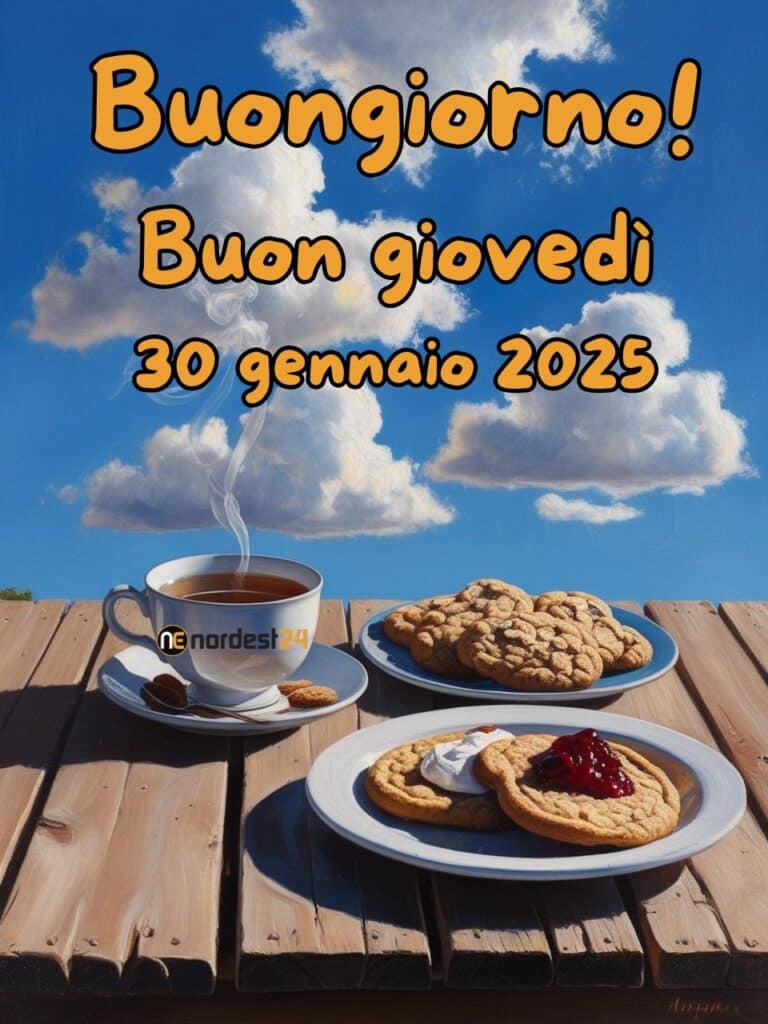 Immagini e frasi di Buongiorno per Giovedì 30 Gennaio 2025