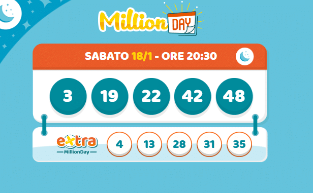I numeri estratti: