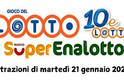 Estrazione Lotto, Superenalotto e 10eLotto di martedì
