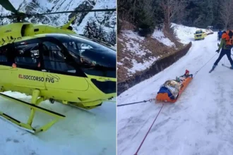 Scivolate su terreno ghiacciato: due persone infortunate