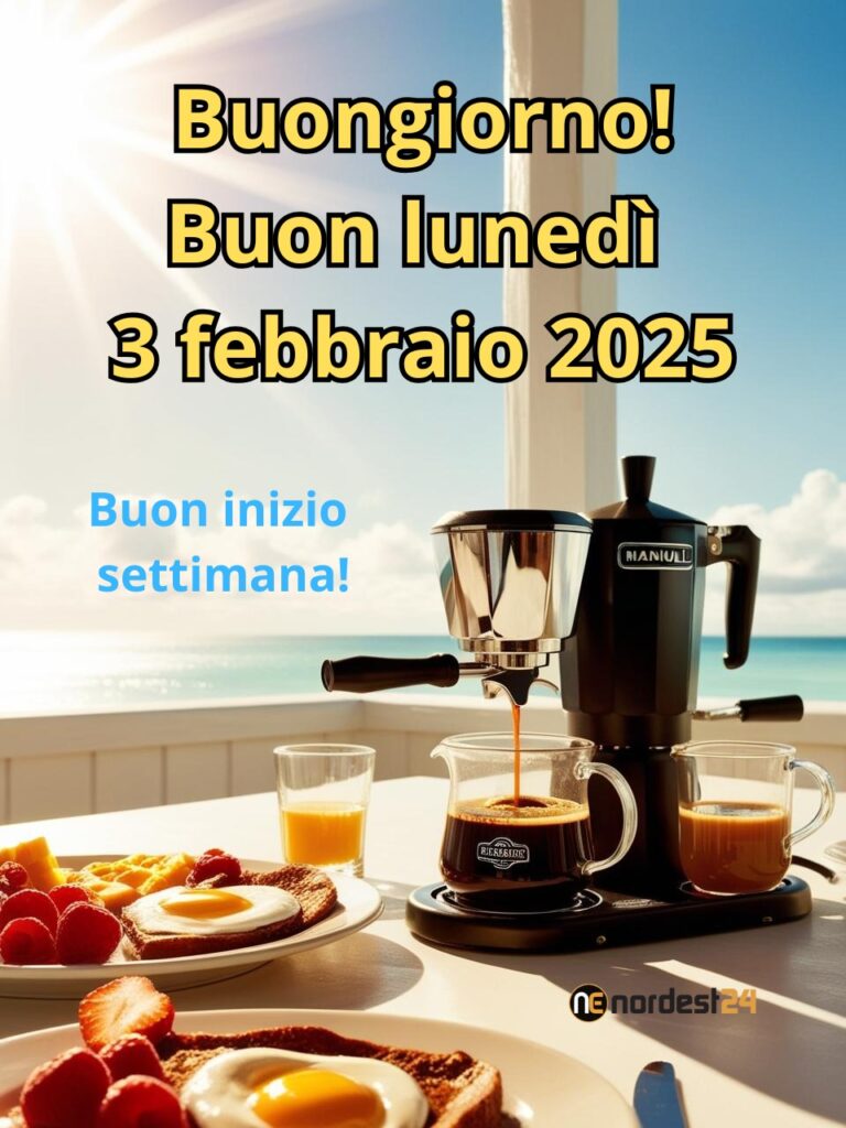 Immagini e frasi di buongiorno per lunedì 3 febbraio 2025