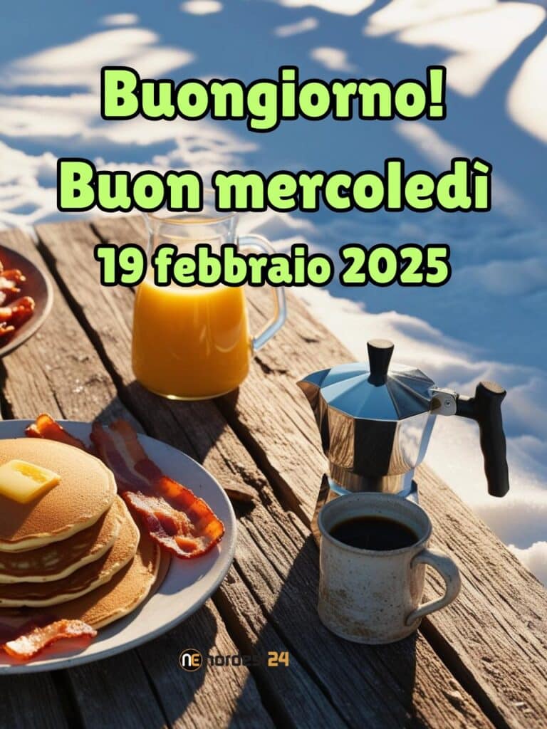 Immagini e frasi di Buongiorno per Mercoledì 19 Febbraio 2025