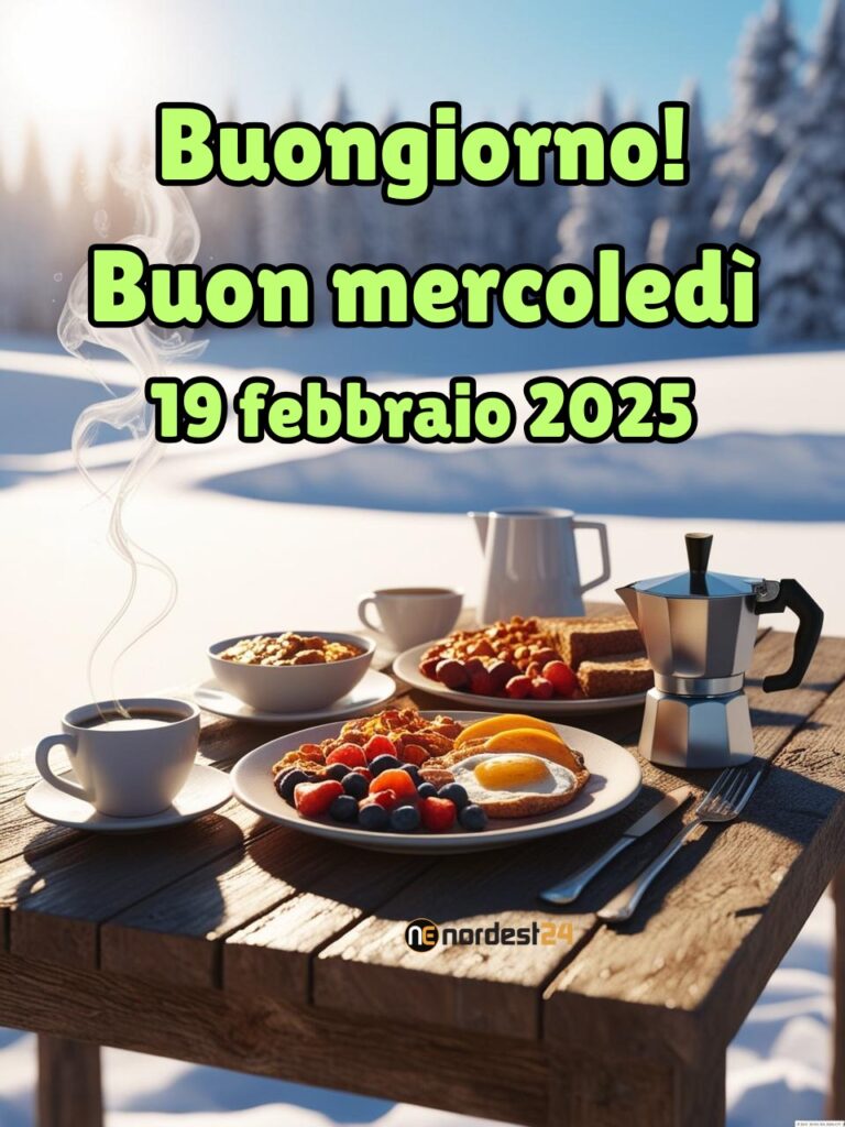 Immagini e frasi di Buongiorno per Mercoledì 19 Febbraio 2025