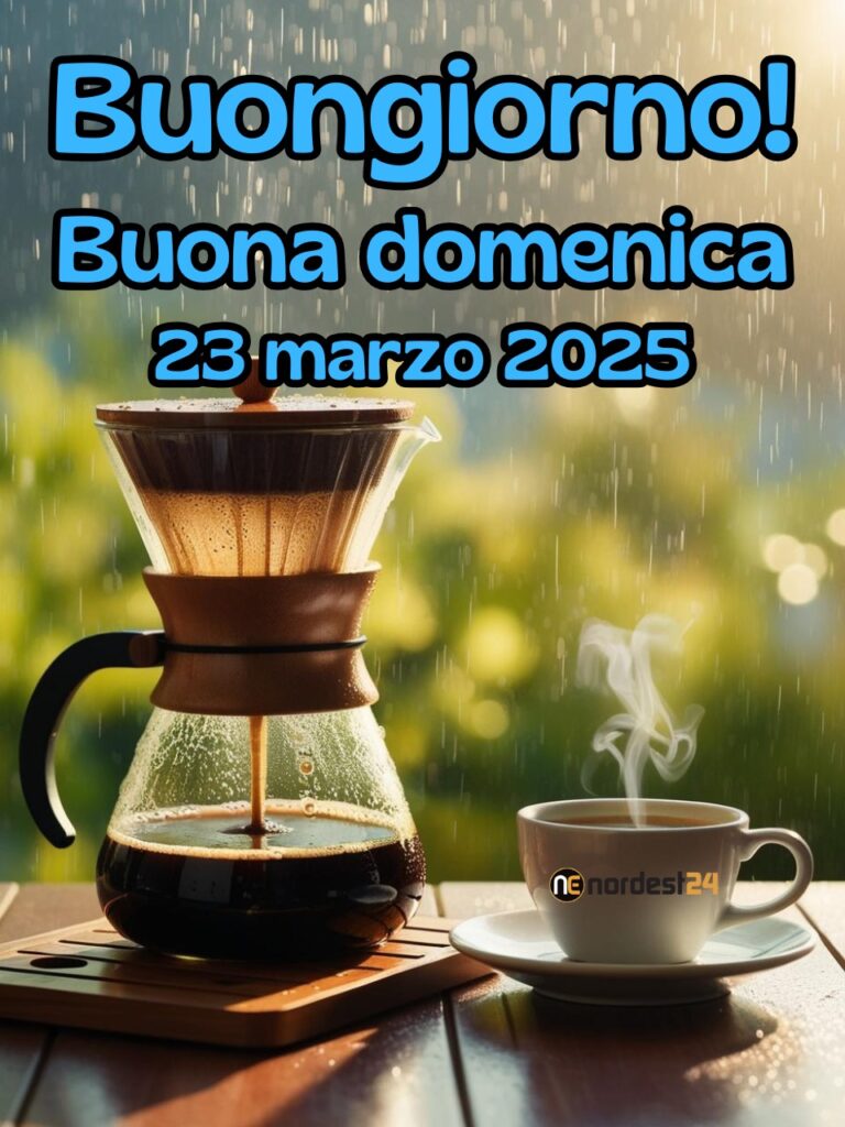 immagine di buongiorno e buona domenica 23 Marzo 2025