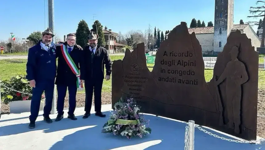 San Polo di Piave, inaugurata la nuova stele dedicata agli Alpini