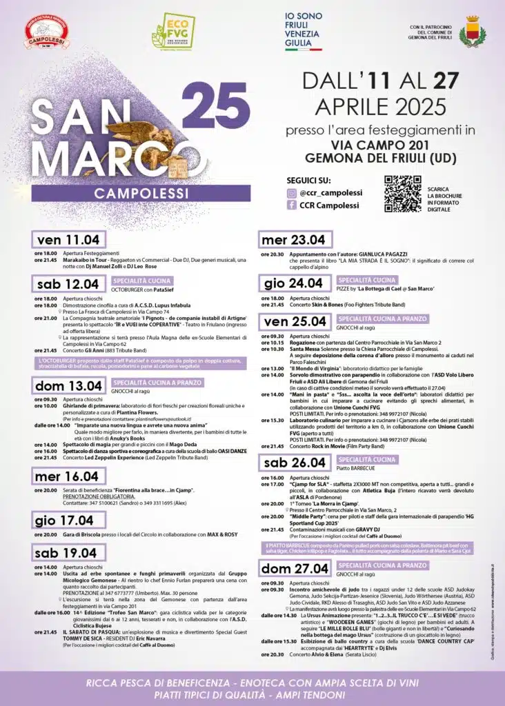 CAMPOLESSI DI GEMONA – SAN MARCO 2025