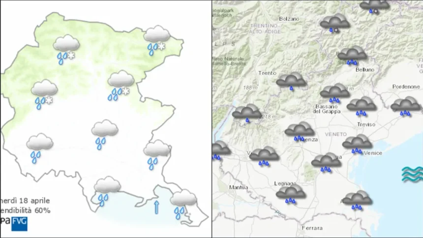 Maltempo in Veneto e Friuli