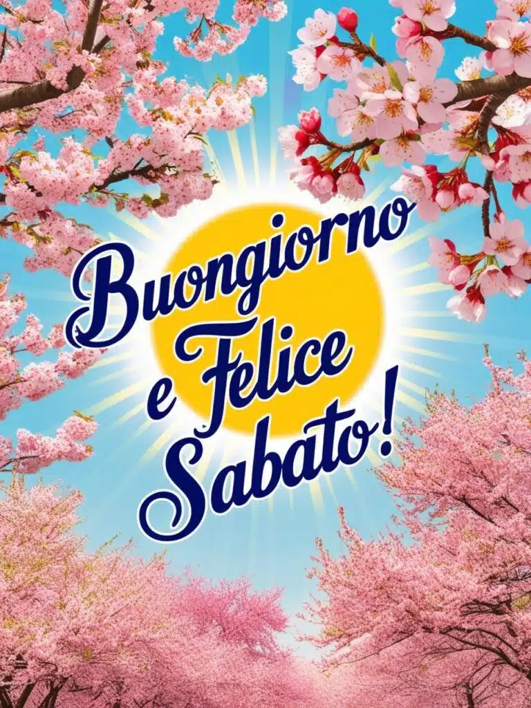 Immagini e frasi di Buongiorno e buon sabato