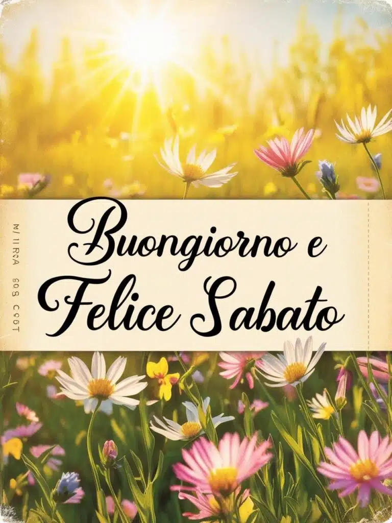 Immagini e frasi di Buongiorno e buon sabato