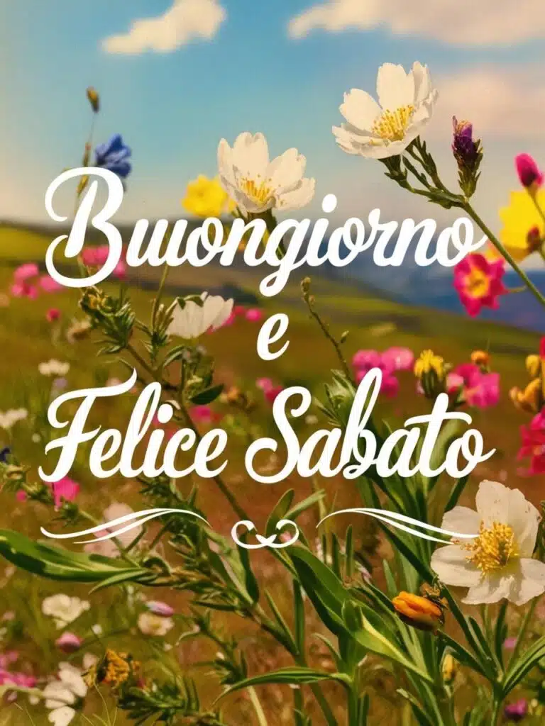 Immagini e frasi di Buongiorno e buon sabato