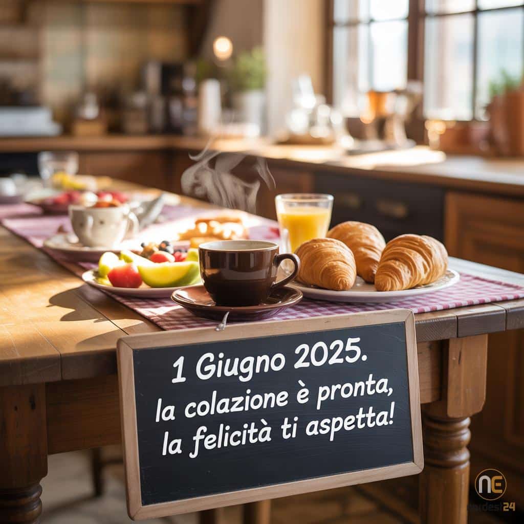 Buongiorno Domenica 1 Giugno 2025: immagini nuove e frasi di Buona Giornata