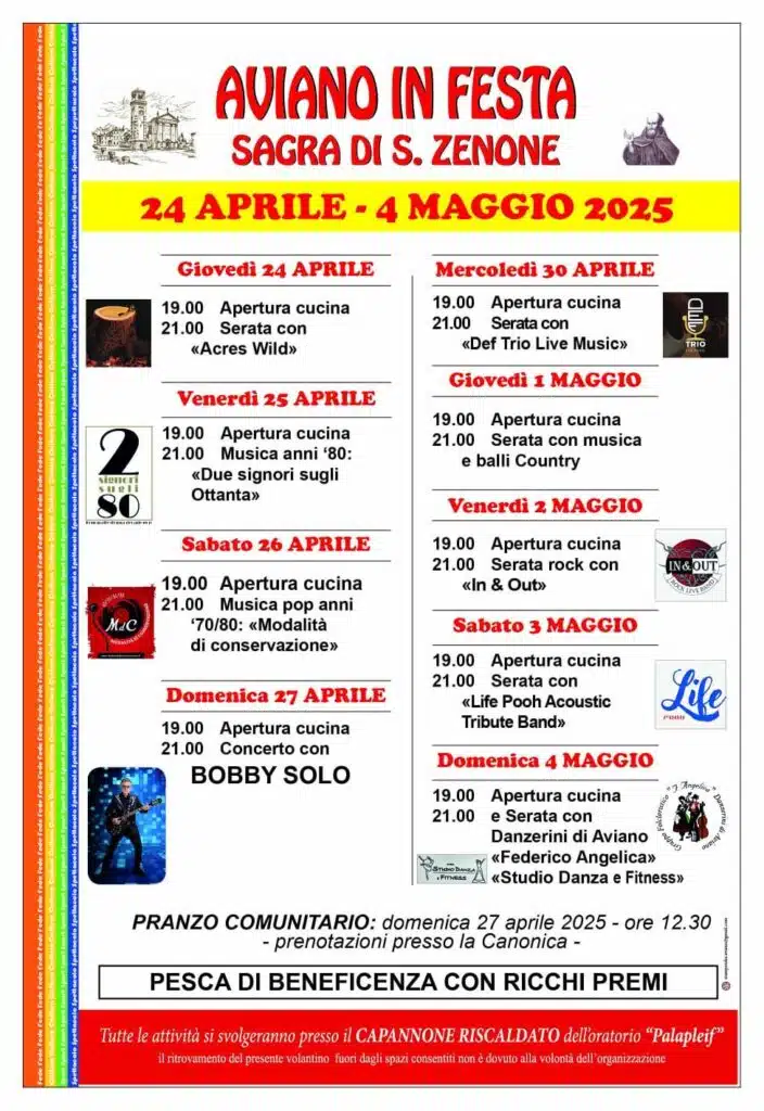 AVIANO - Sagra di S. Zenone
