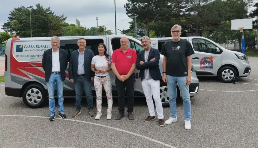 da sinistra: Andrea Musig, Roberto Tonca, Anna Maria Cisint, Rolando Cerigioni, Antonio Calligaris, Fabio Banello