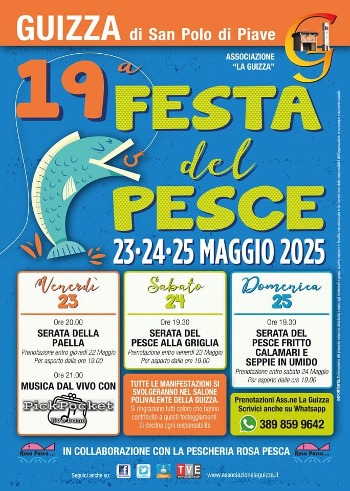 San Polo di Piave, al via la 19^ Festa del Pesce