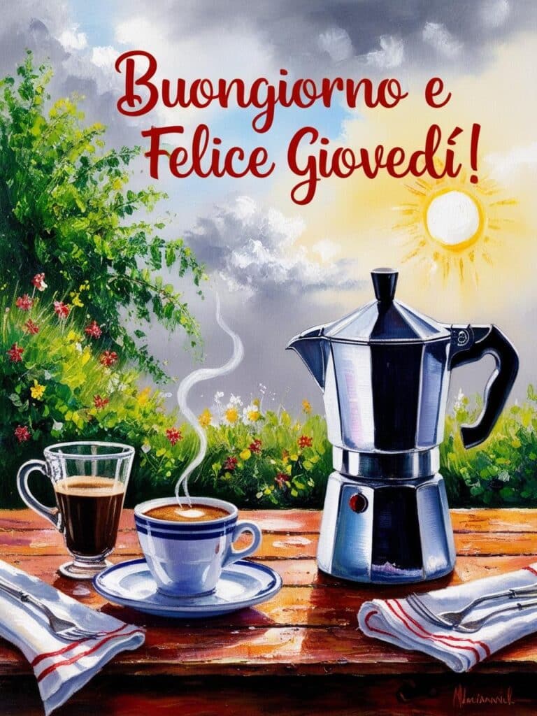Buongiorno Giovedì 8 Maggio 2025: immagini e frasi di Buona Giornata