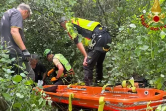 soccorso in un dirupo