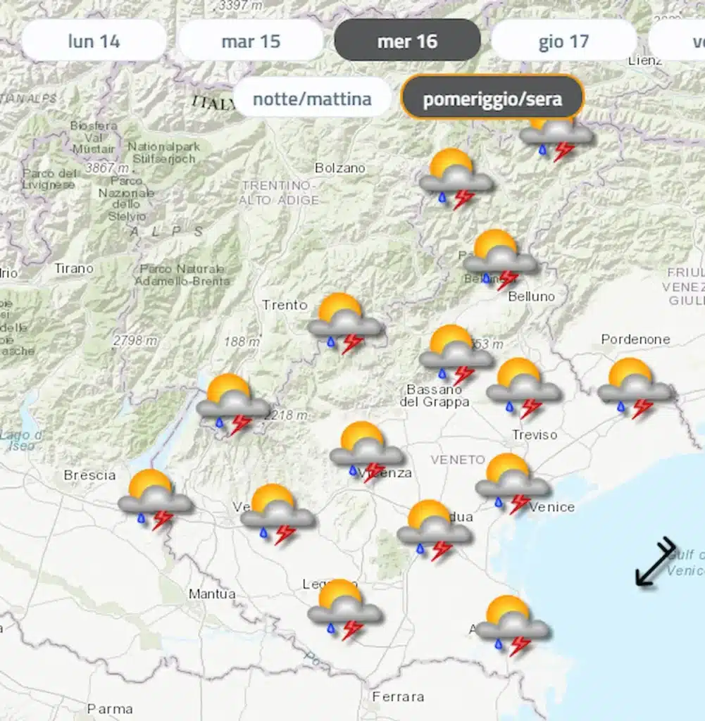 meteo Veneto